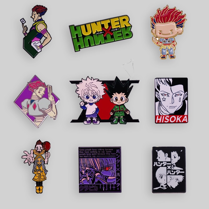 Anime HUNTER X HUNTER Enamel Pin GON·FREECSS Killua Zoldyck Hisoka