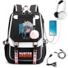 Hunter X Hunter HxH Anime Backpack Girl School Bag College Student Laptop Travel Bagpack Killua Drinking 3 - Hunter X Hunter Store
