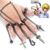 Anime Cosplay Jewelry Hunter X Hunter Kurapika Chain Bracelet Figerrings Bracelets Costume Prop for Fans Gift - Hunter X Hunter Store