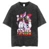 Anime Hunter X Hunter Hisoka Graphic Tees for Men Women Oversize Washed Cotton T Shirt Tops 1 - Hunter X Hunter Store